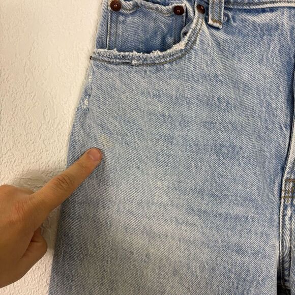 Abercrombie & Fitch The 90’s Straight Leg High Rise Jeans Size 25P or 0P - Picture 5 of 12